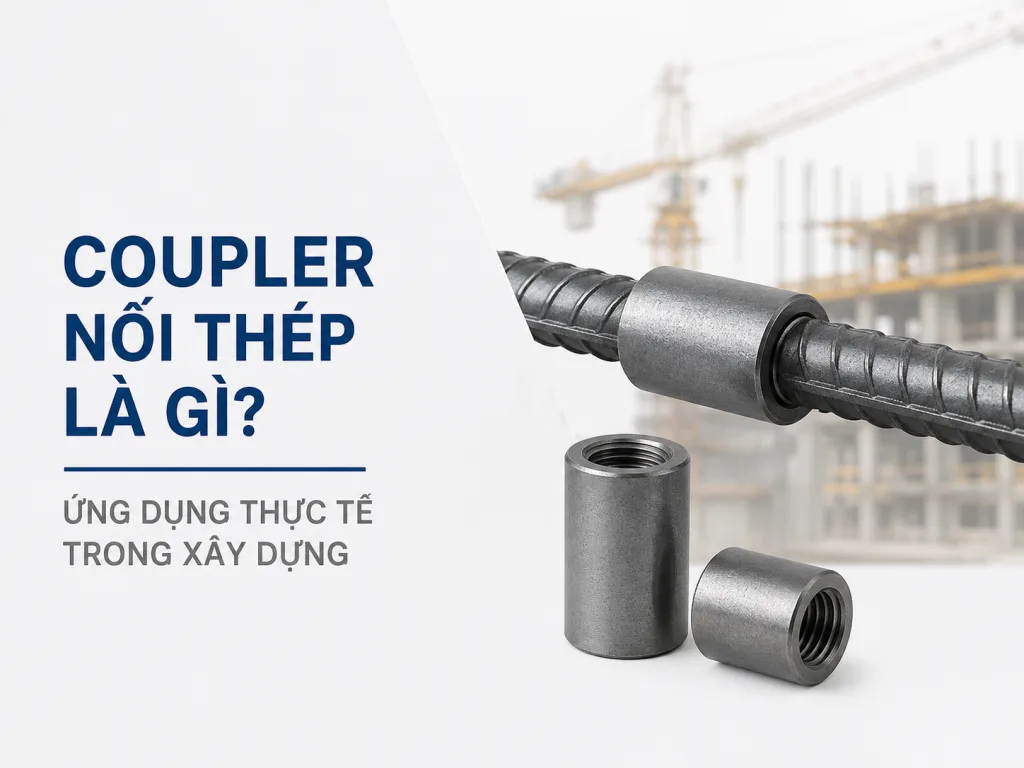 Coupler Nối Th&eacute;p L&agrave; G&igrave;? Ứng Dụng Thực Tế Trong X&acirc;y Dựng